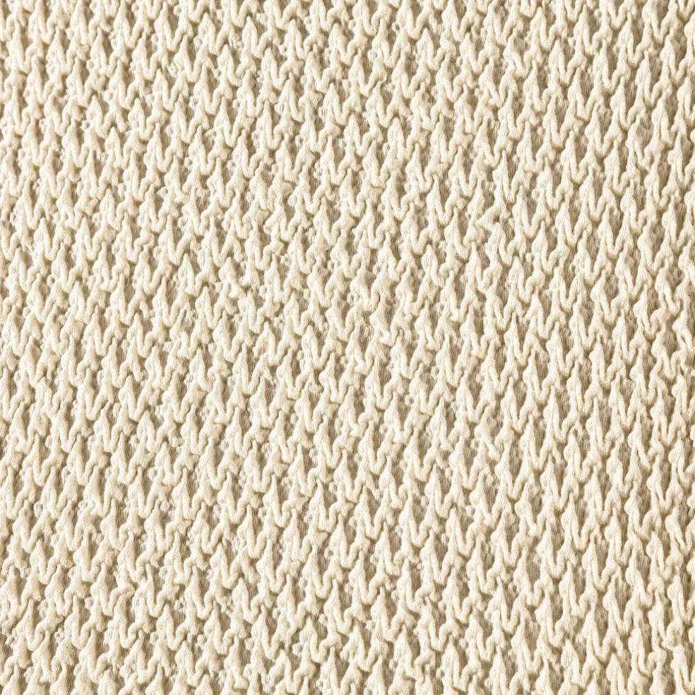 Housse texturée bi-extensible spéciale canapé fauteuil à accoudoirs
