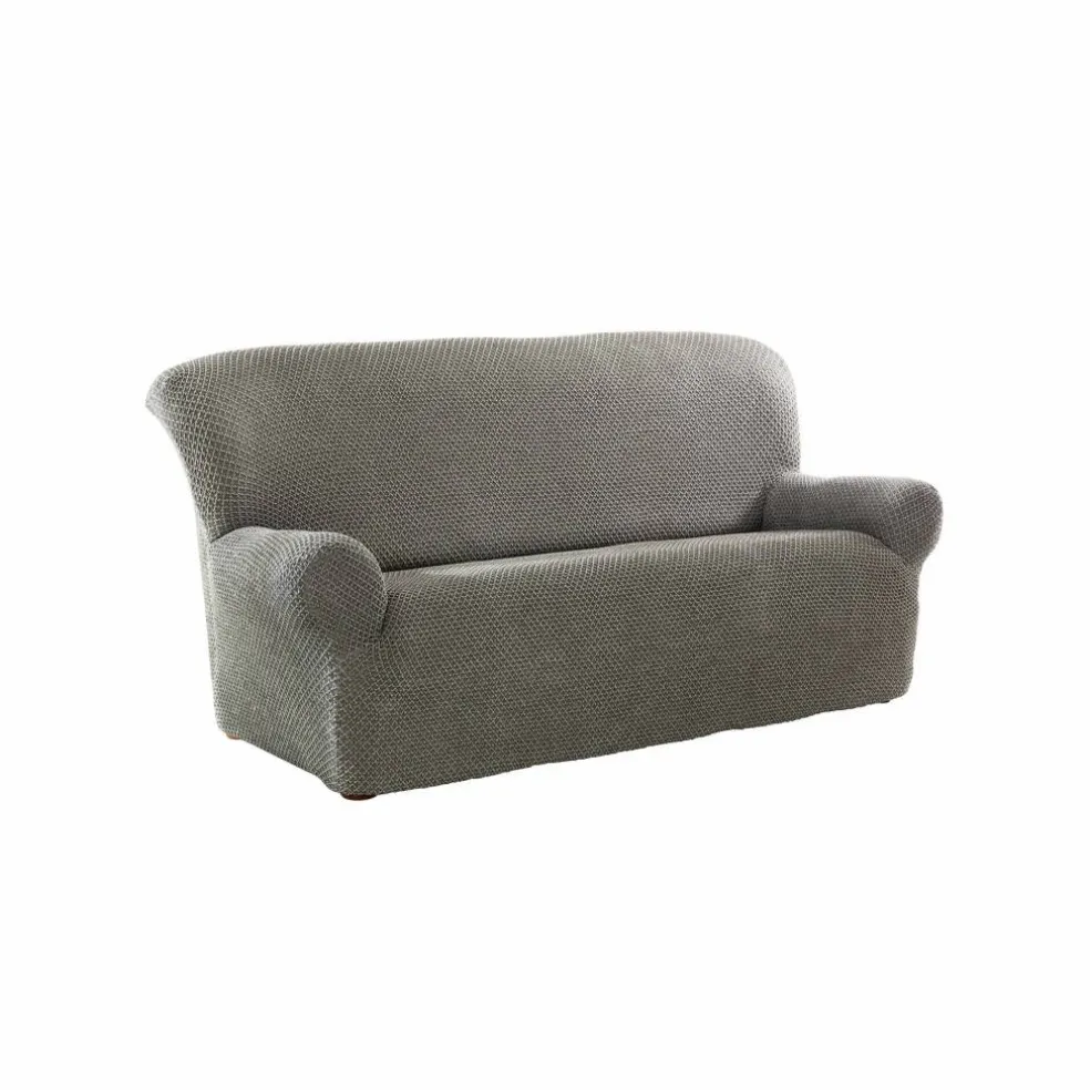 Housse texturée bi-extensible spéciale canapé fauteuil à accoudoirs