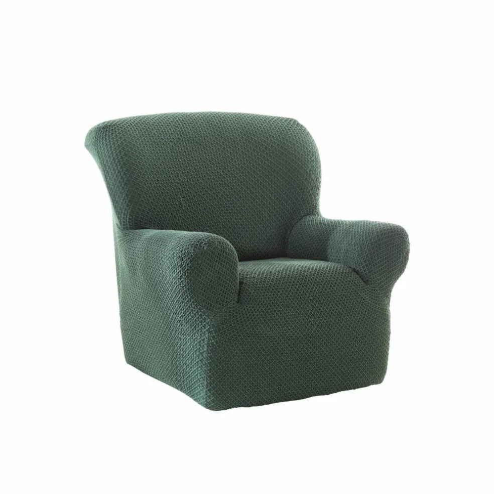 Housse texturée bi-extensible spéciale canapé fauteuil à accoudoirs