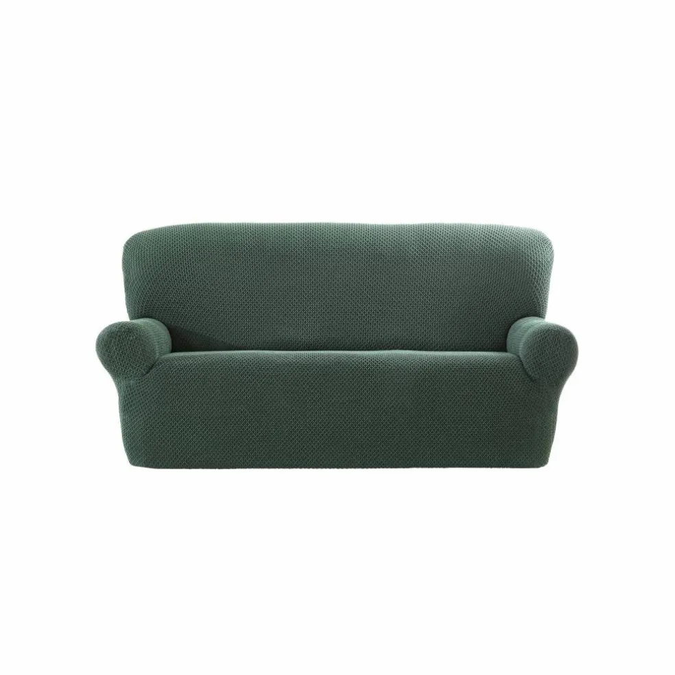 Housse texturée bi-extensible spéciale canapé fauteuil à accoudoirs