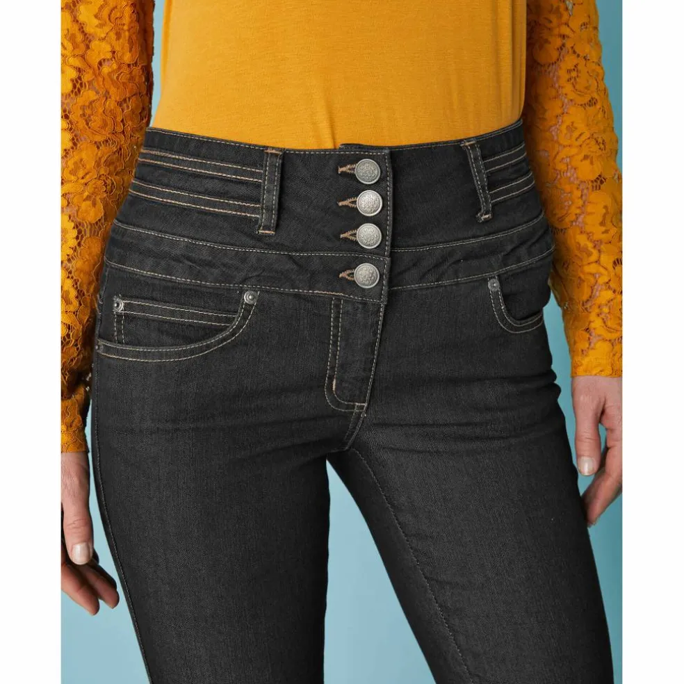 Jean boocut taille haute - petite stature