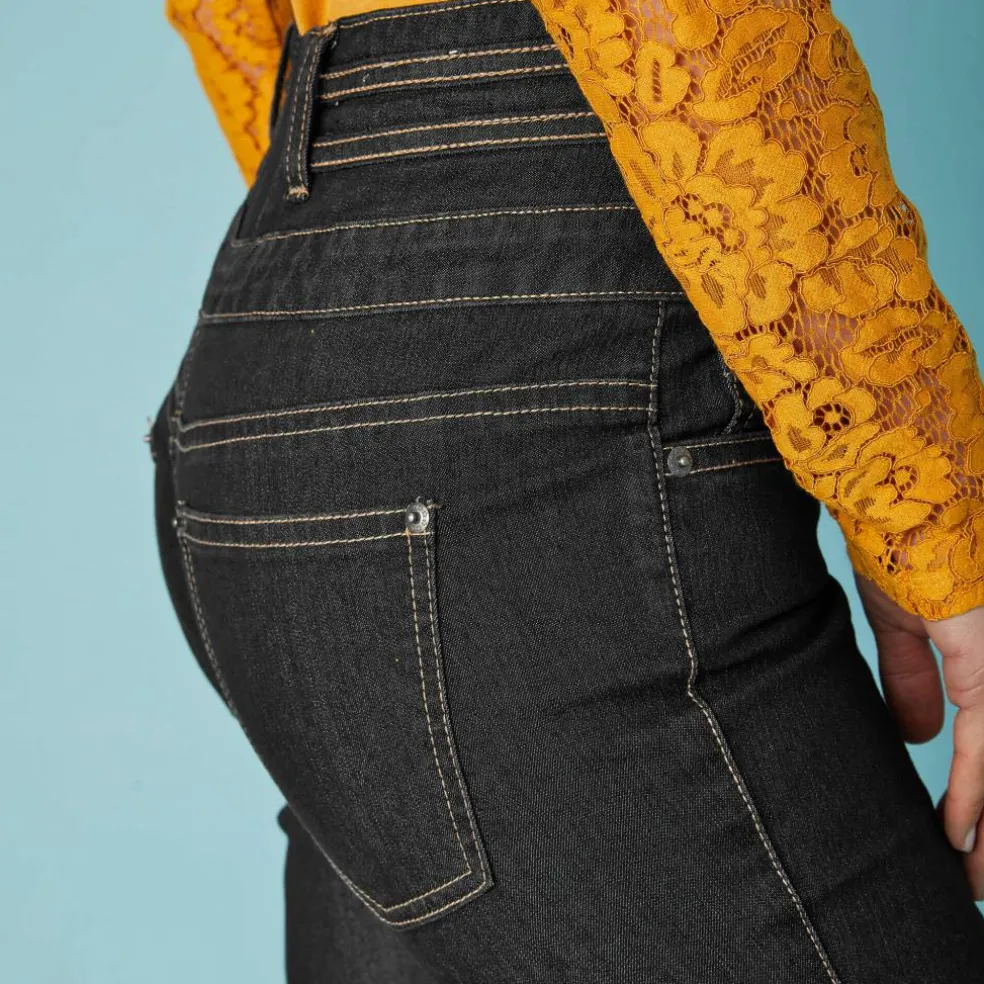Jean boocut taille haute - petite stature