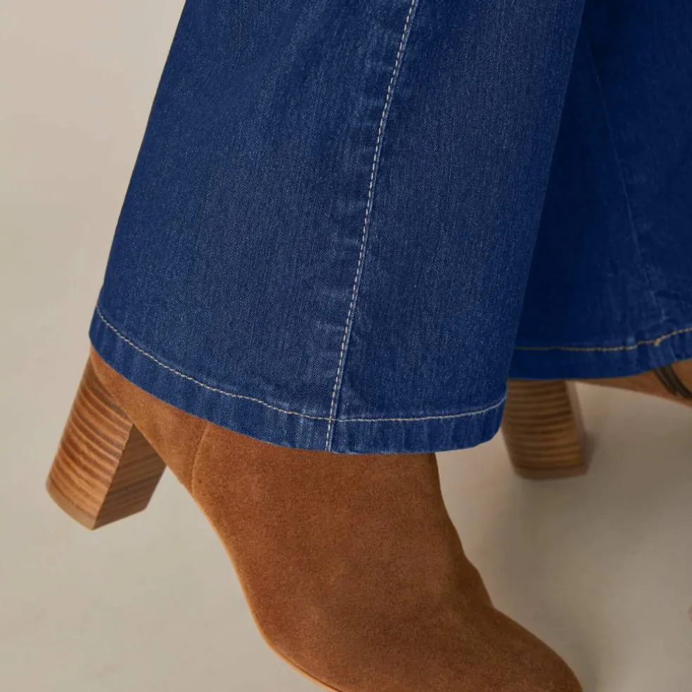 Jean boocut taille haute - petite stature