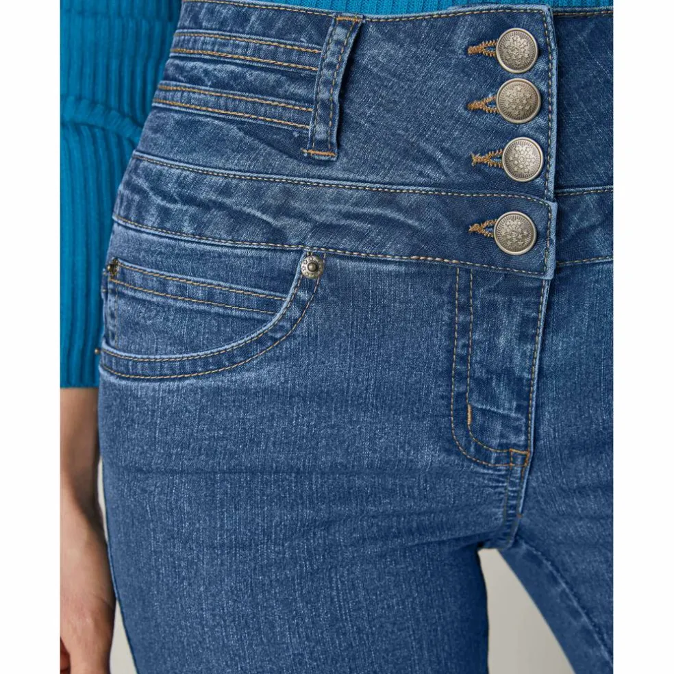 Jean boocut taille haute - petite stature