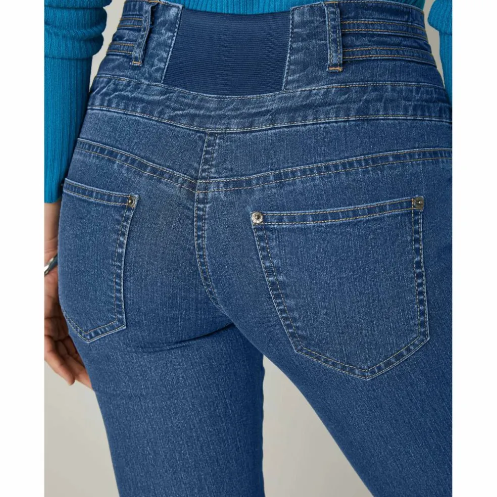 Jean boocut taille haute - petite stature