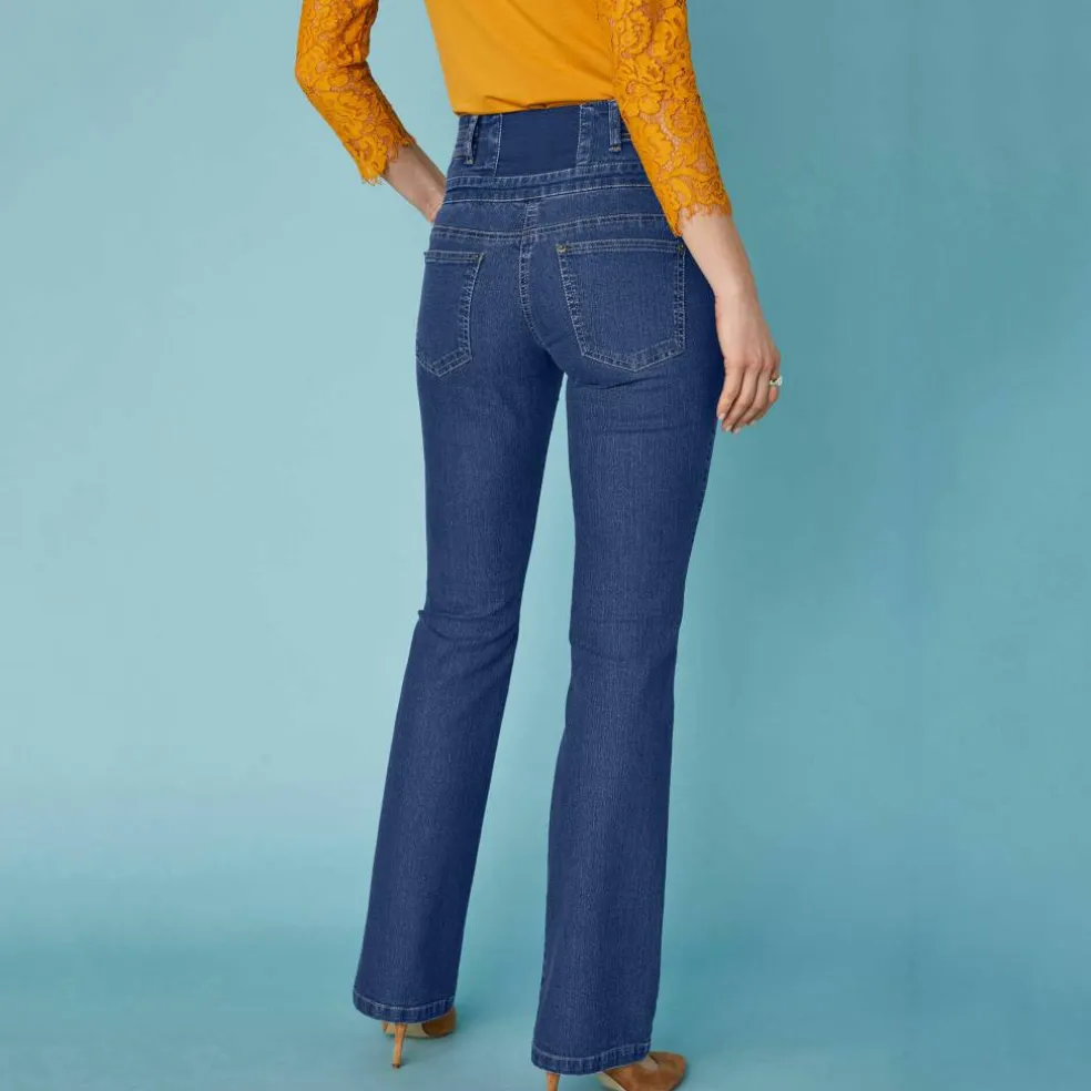 Jean bootcut taille haute - grande stature