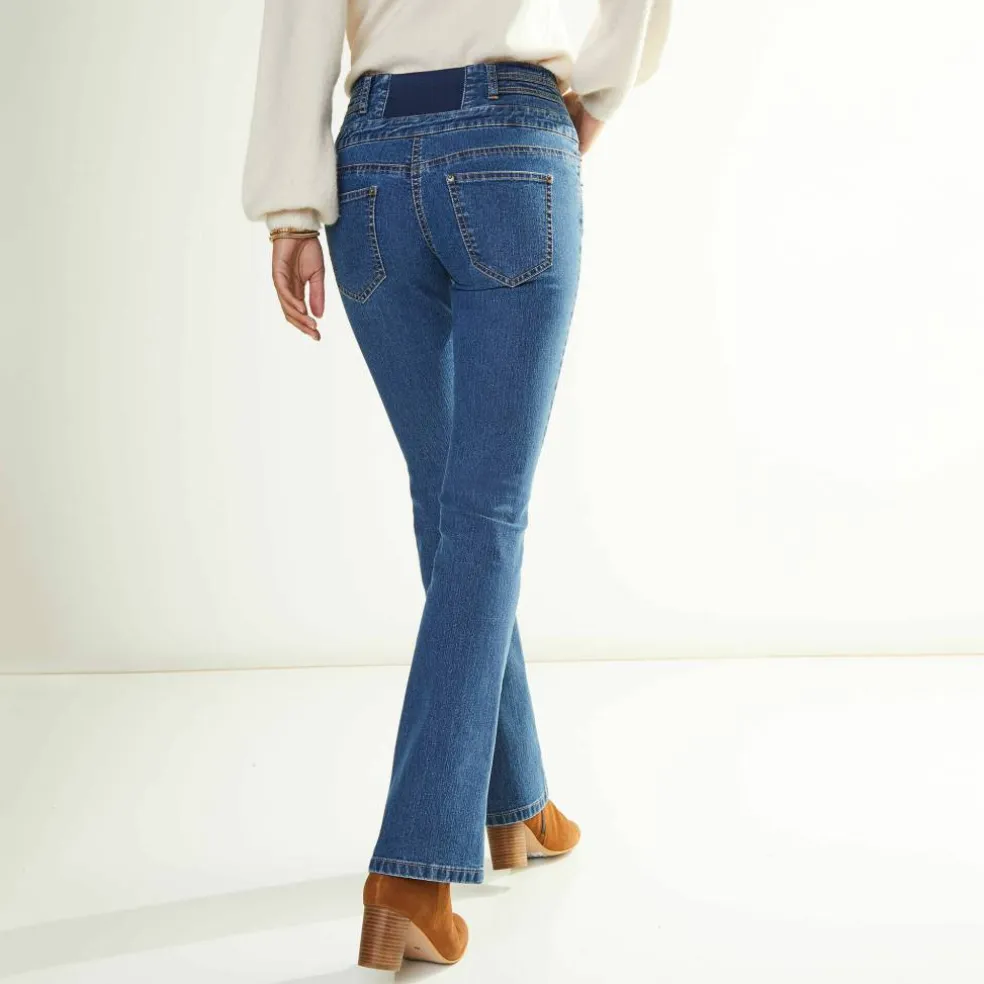 Jean bootcut taille haute - grande stature