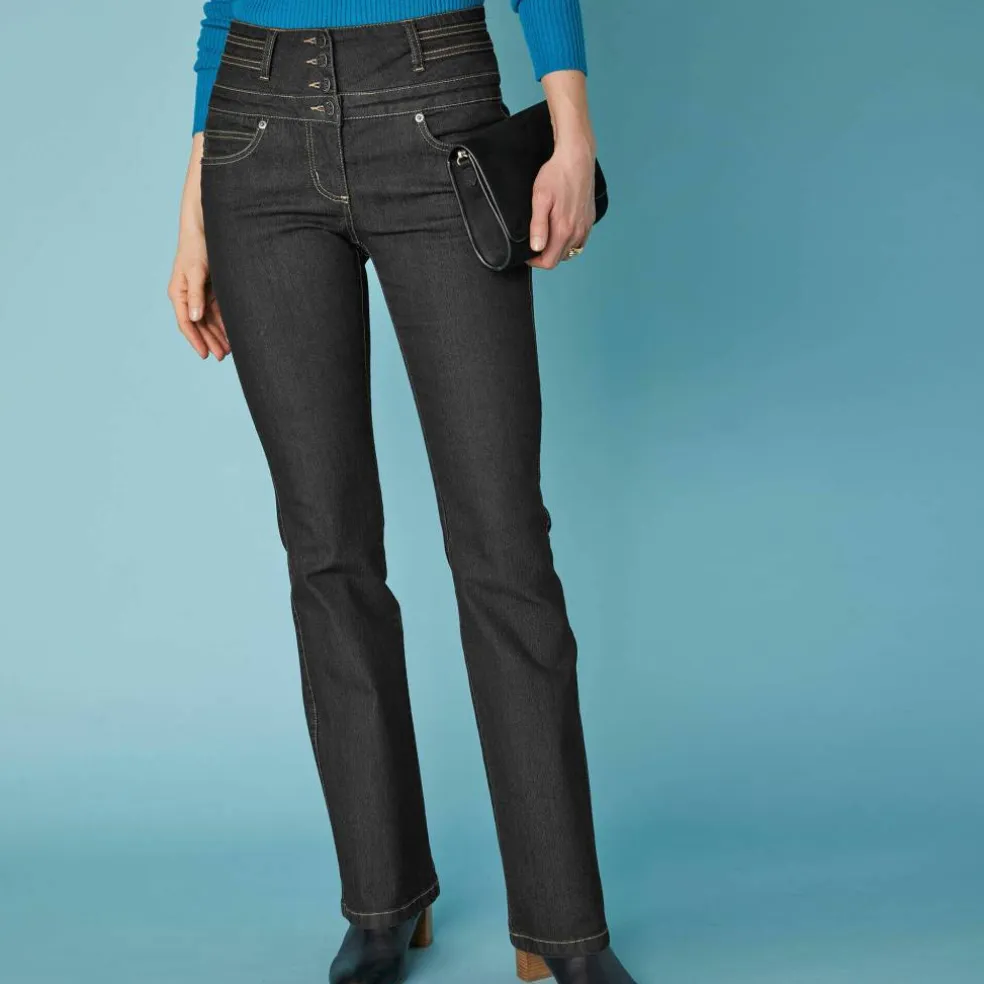 Jean bootcut taille haute - grande stature
