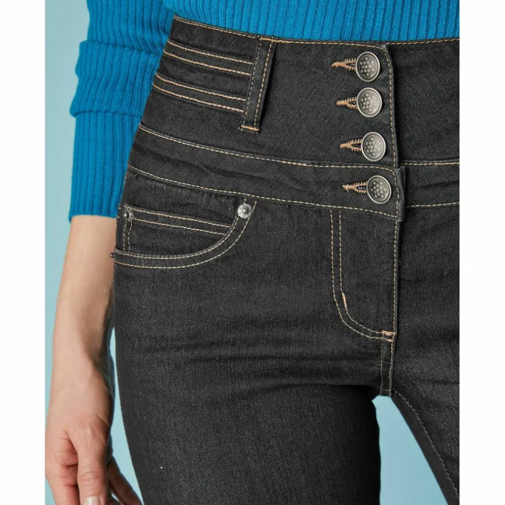 Jean bootcut taille haute - grande stature
