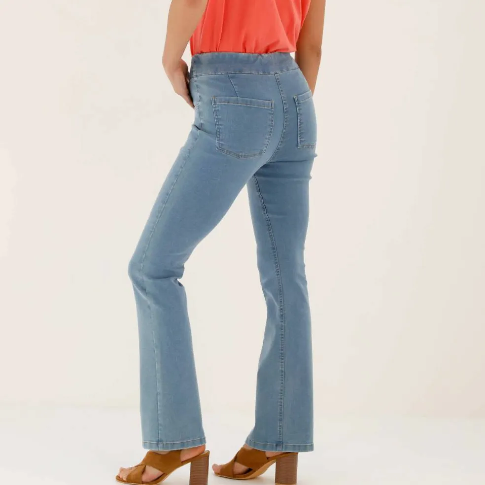 Jean bootcut ultra confort, grande stature