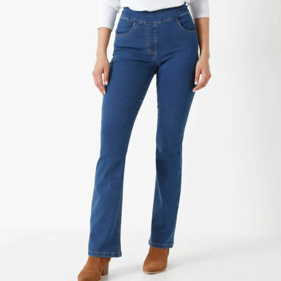 Jean bootcut ultra confort, grande stature