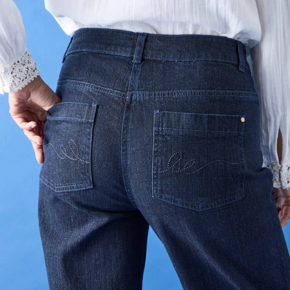 Jean coupe large stretch, grande stature