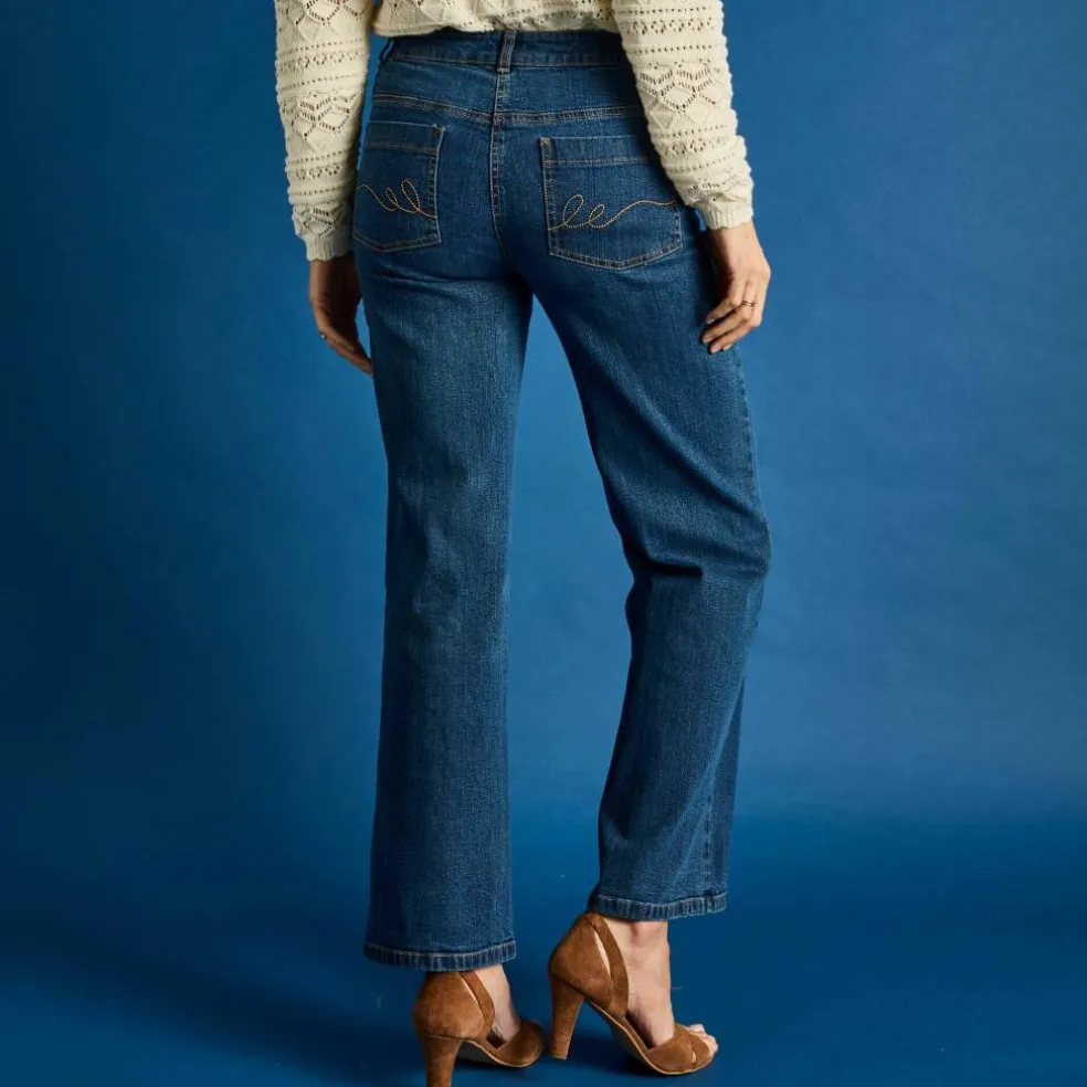 Jean coupe large stretch, grande stature