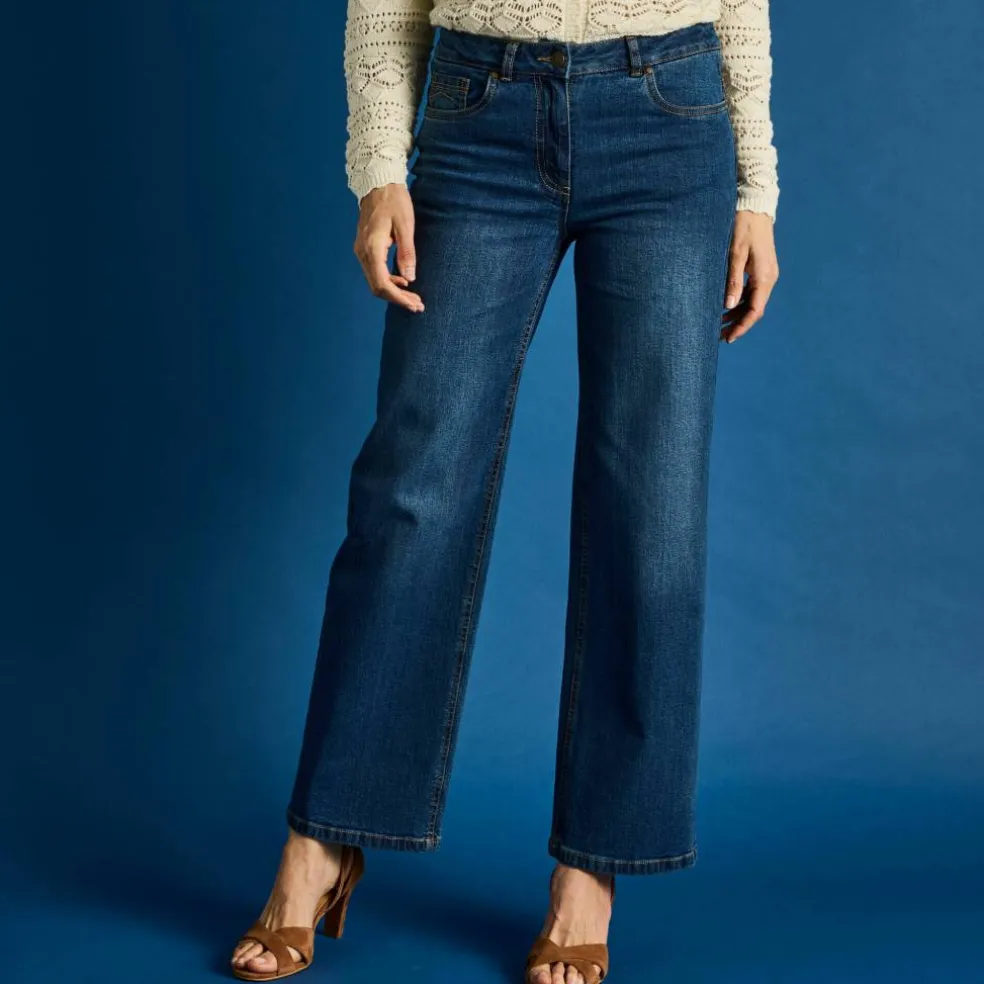 Jean coupe large stretch, grande stature