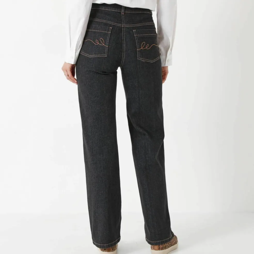 Jean coupe large stretch, petite stature