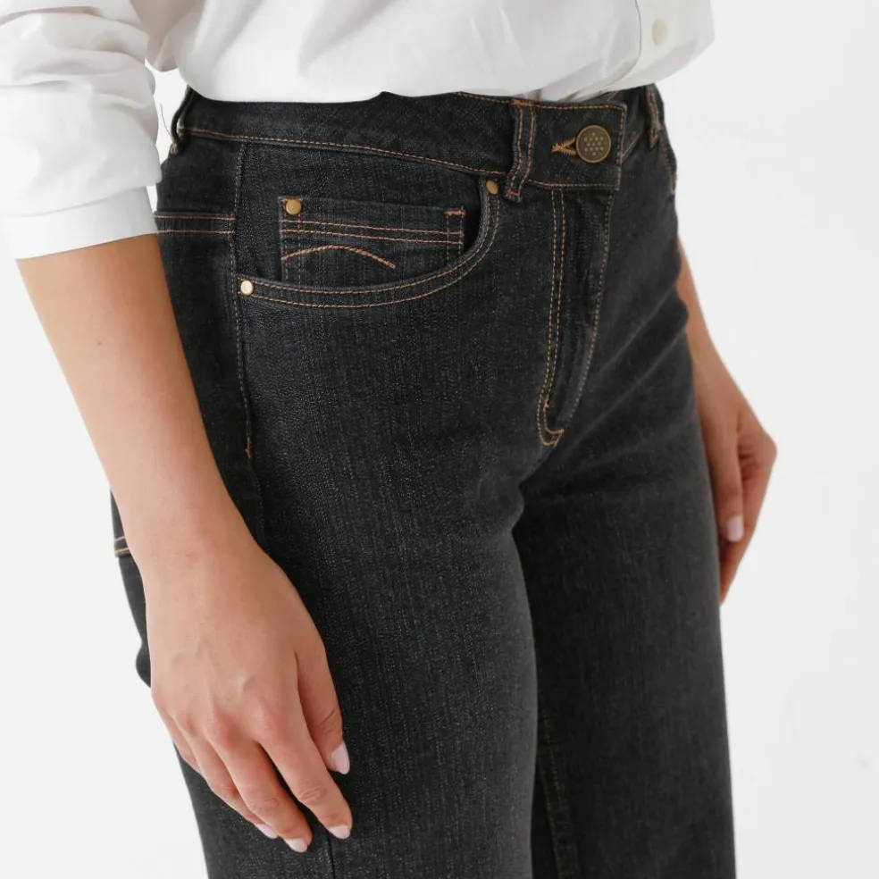 Jean coupe large stretch, petite stature