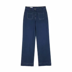 Jean coupe large taille haute, grande stature