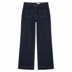 Jean coupe large taille haute, stature moyenne
