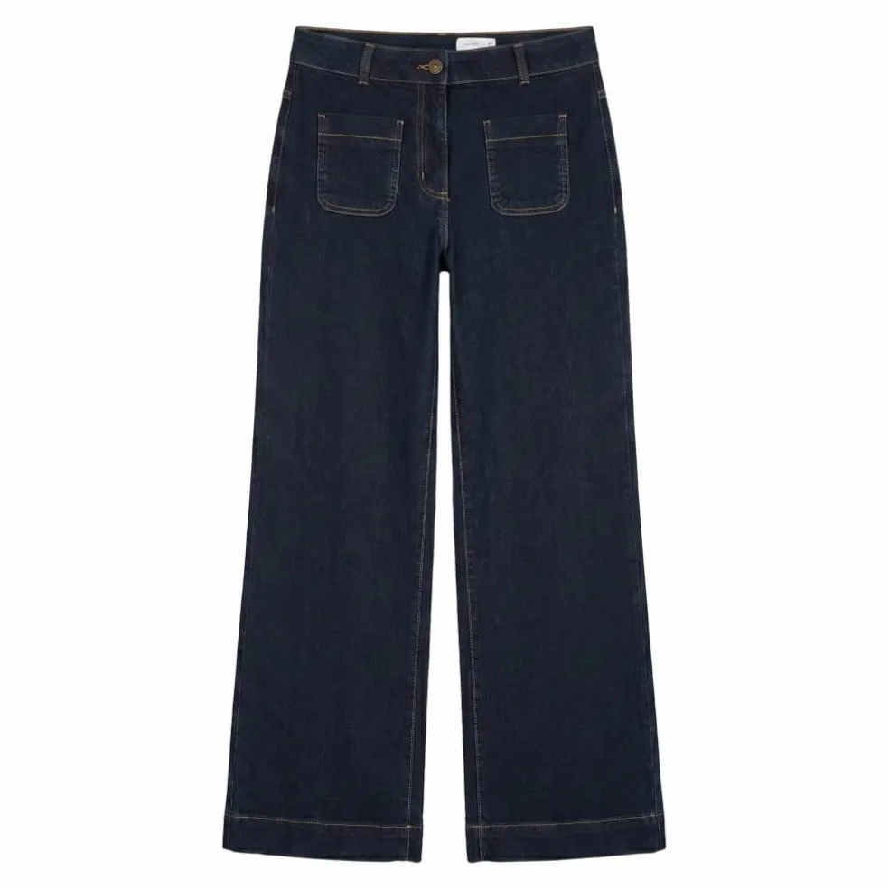 Jean coupe large taille haute, grande stature
