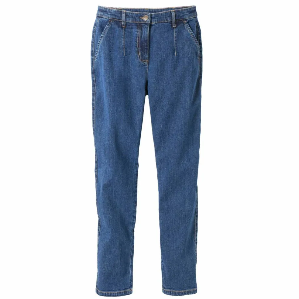 Jean coupe mom taille haute, stretch