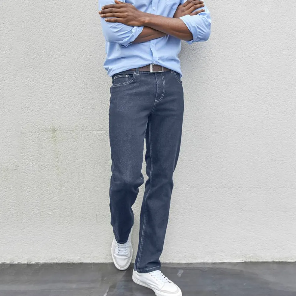 Jean droit basique coton stretch - L32