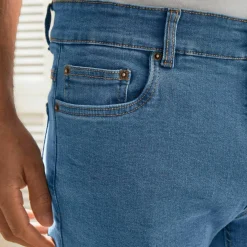 Jean droit basique coton stretch - L28