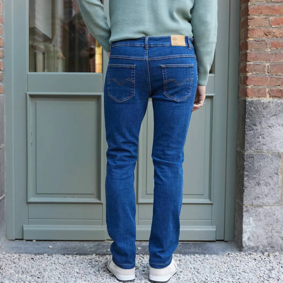Jean droit basique coton stretch - L32