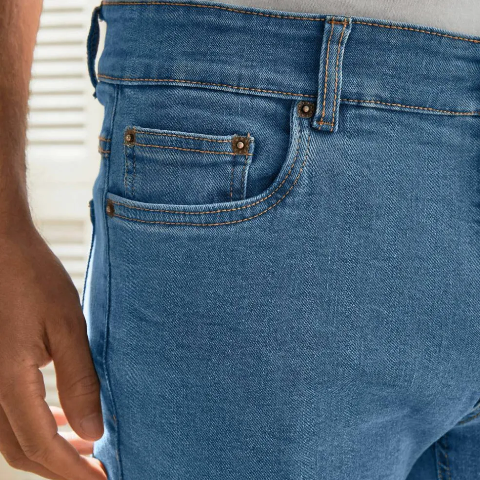 Jean droit basique coton stretch - L32