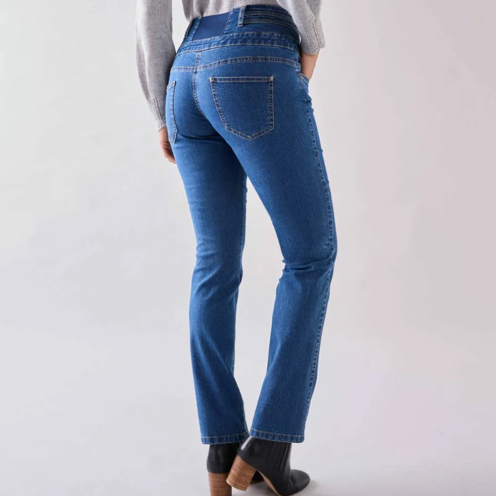 Jean droit taille haute - grande stature