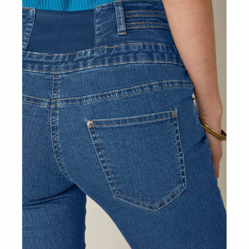 Jean droit taille haute - petite stature