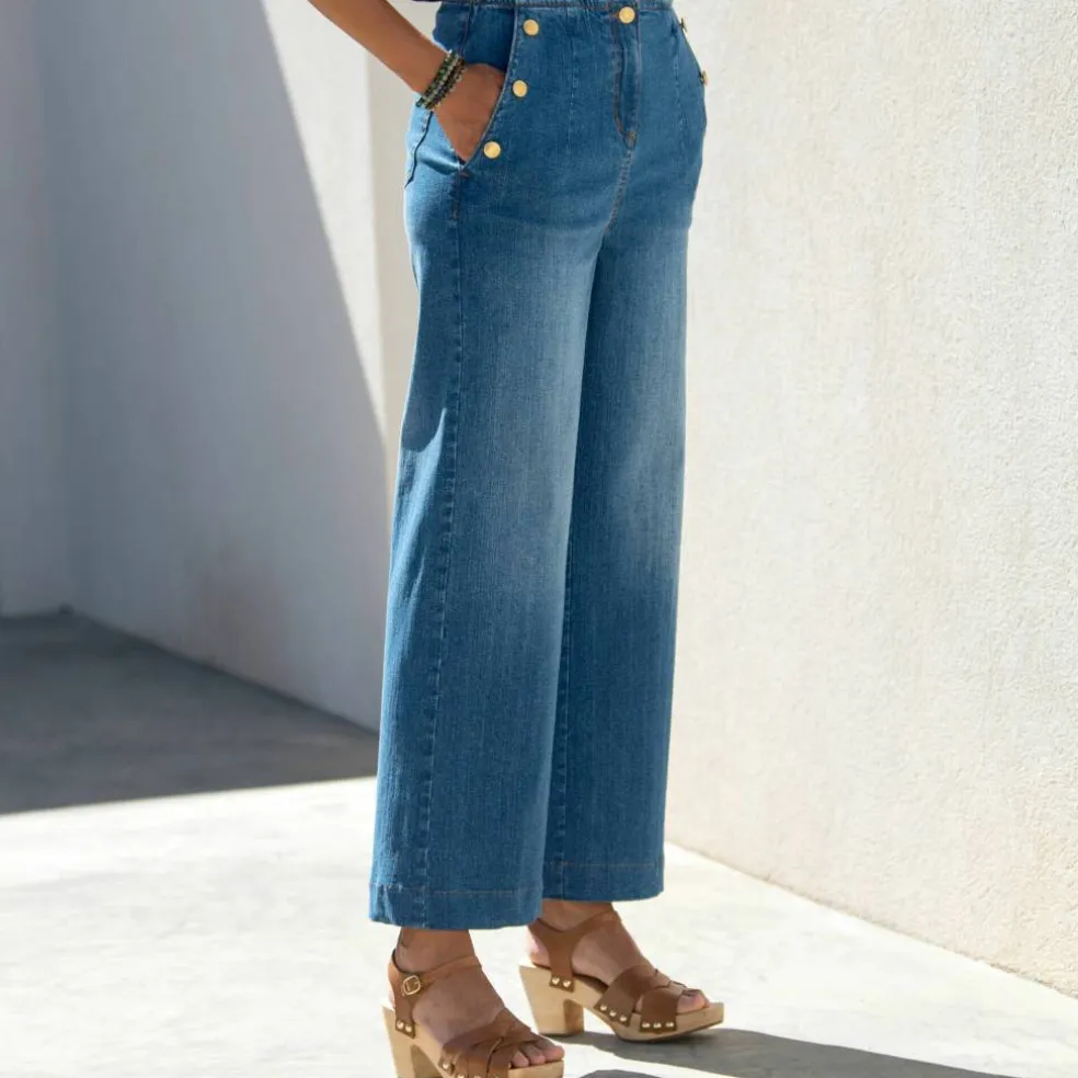 Jean flare, taille haute