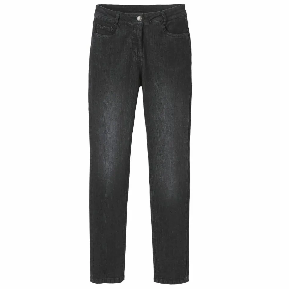 Jean slim, taille haute, petite stature