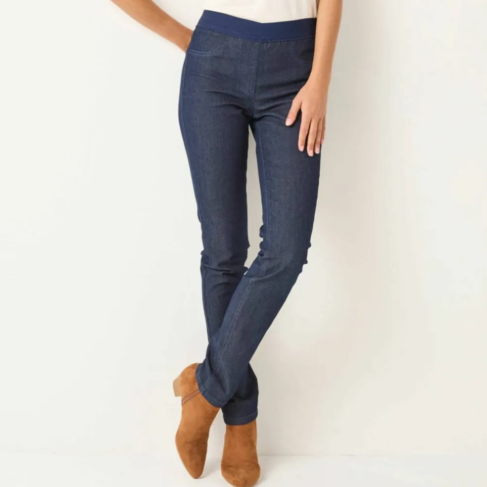 Jegging denim taille élastiquée - petite stature