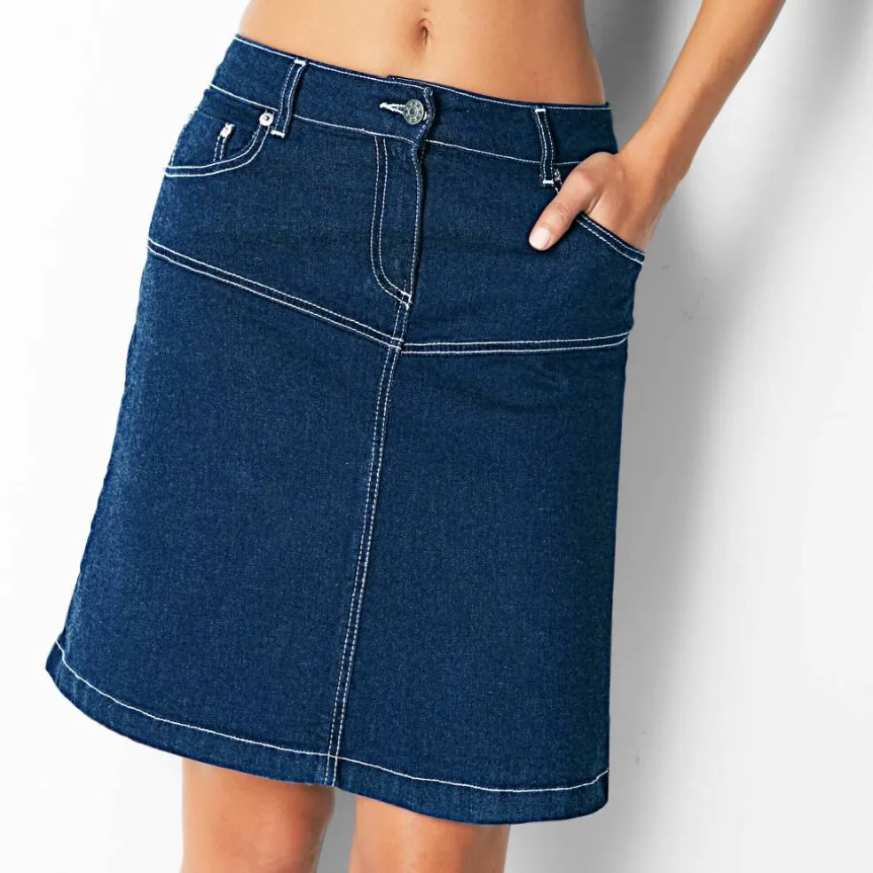 Jupe courte en jean