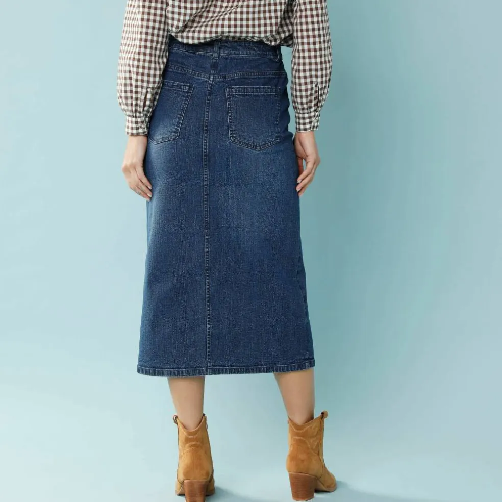 Jupe longue en jean, Spécial Petites