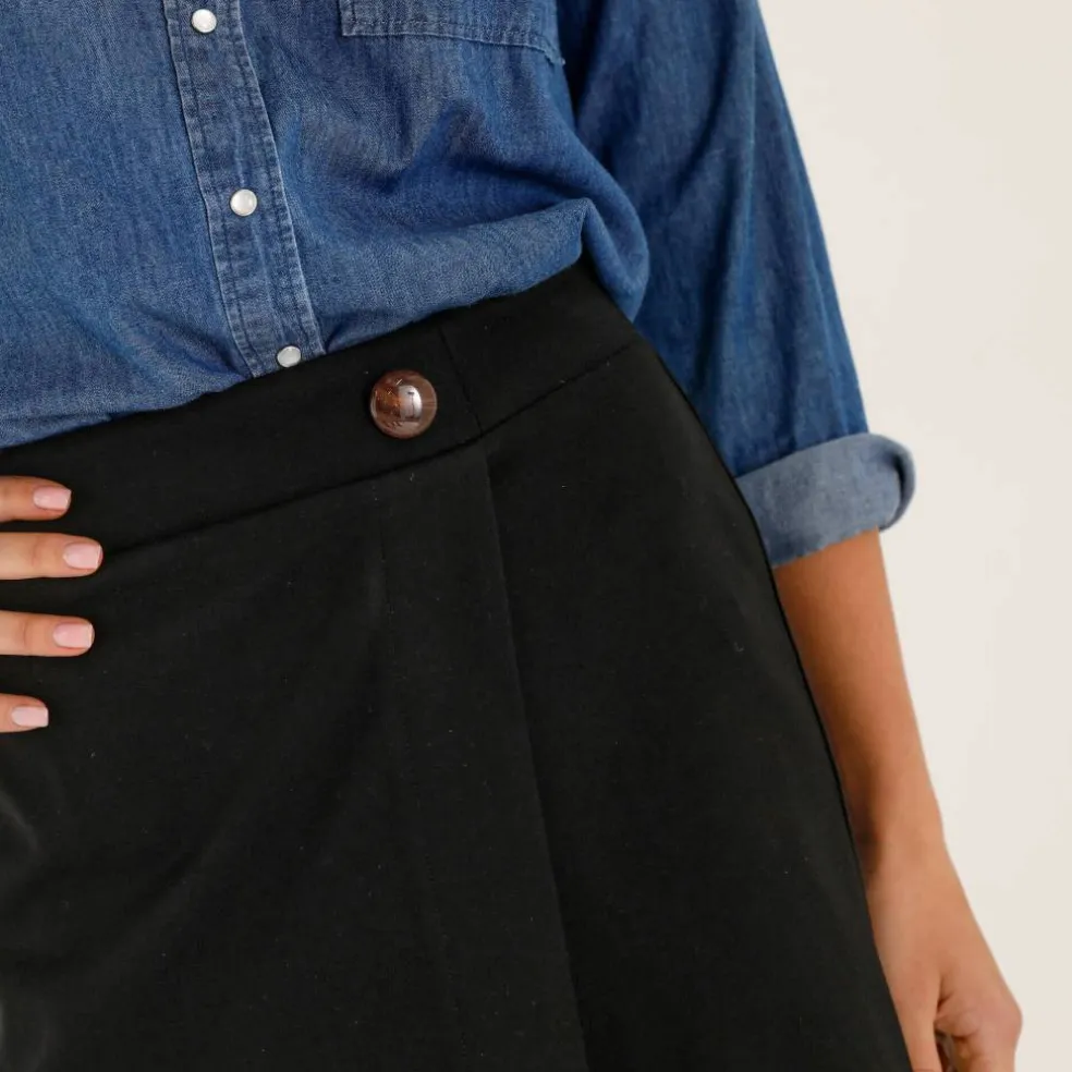 Jupe-short en maille milano