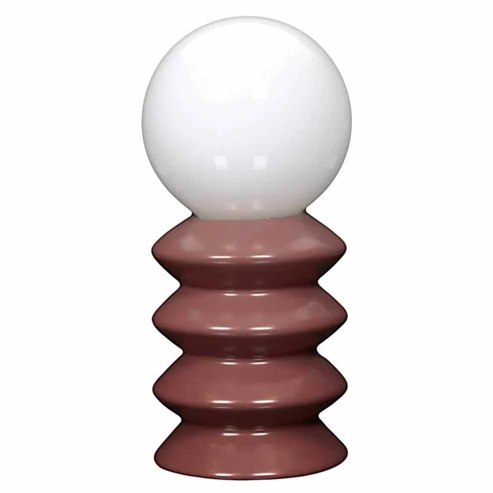 Lampe à poser LED à piles, en céramique