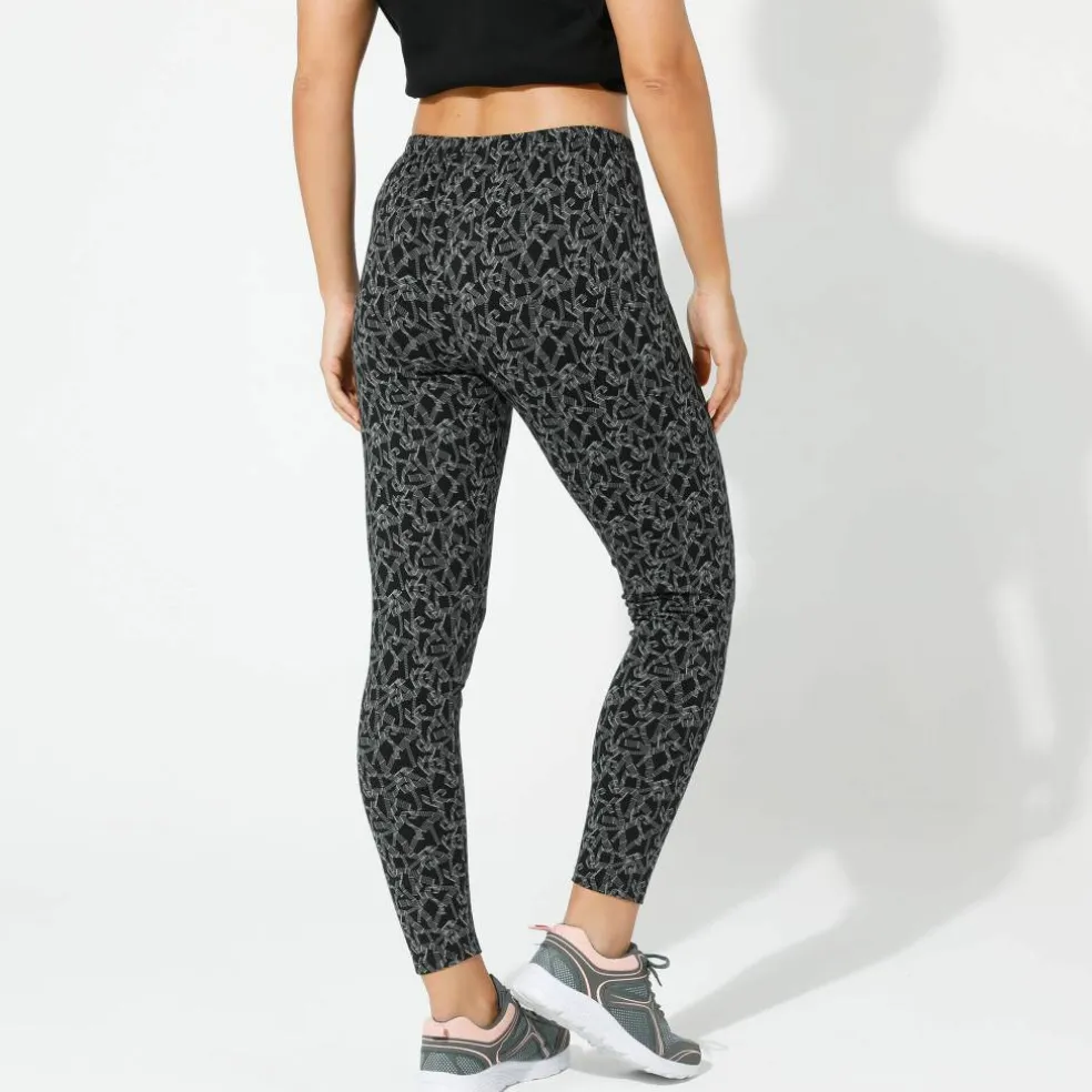 Legging maille jersey imprimé graphique