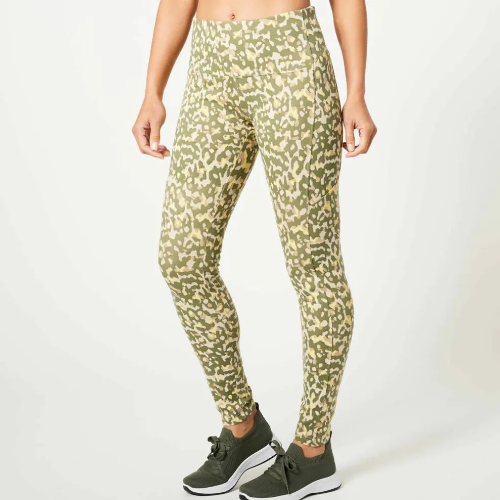 Legging à poche, imprimé, polyester recyclé(**)