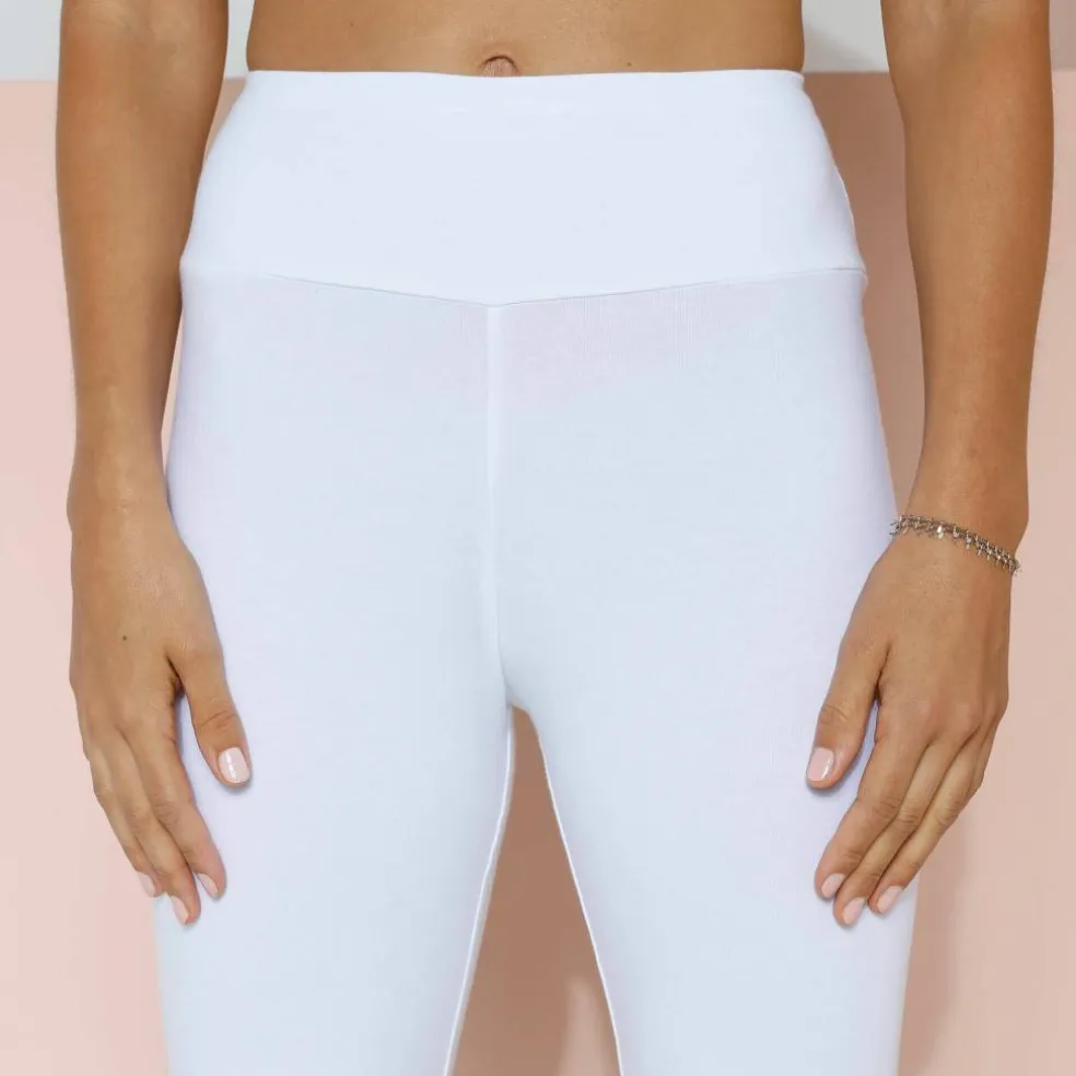 Legging 3/4 taille haute, ventre plat