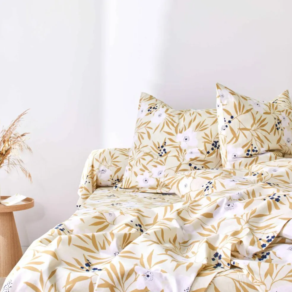 Linge de lit Anna en coton imprimé