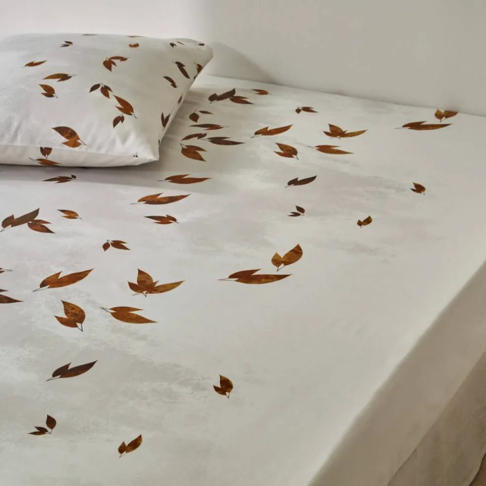 Linge de lit Automne en coton imprimé