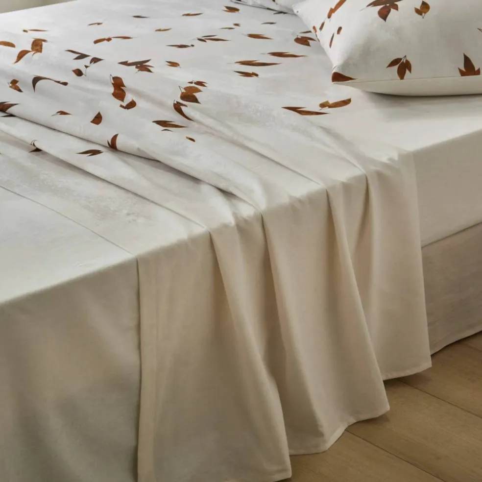 Linge de lit Automne en coton imprimé