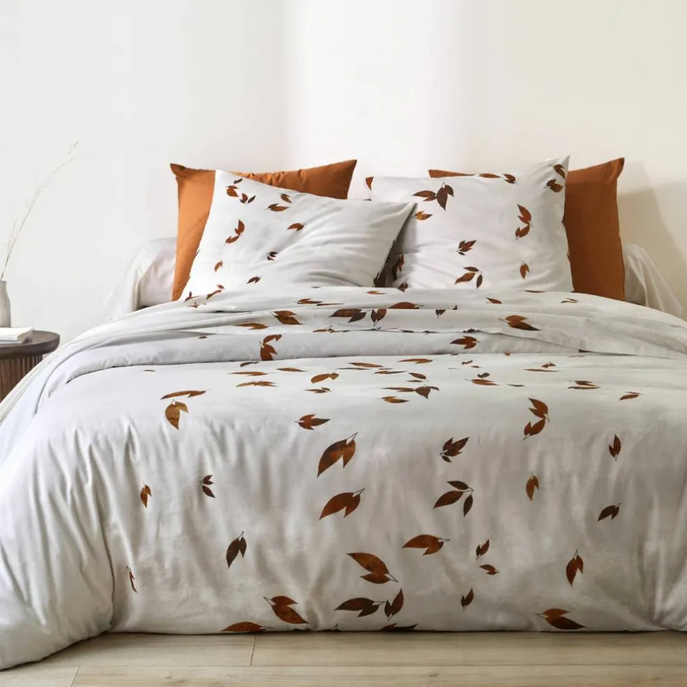 Linge de lit Automne en coton imprimé