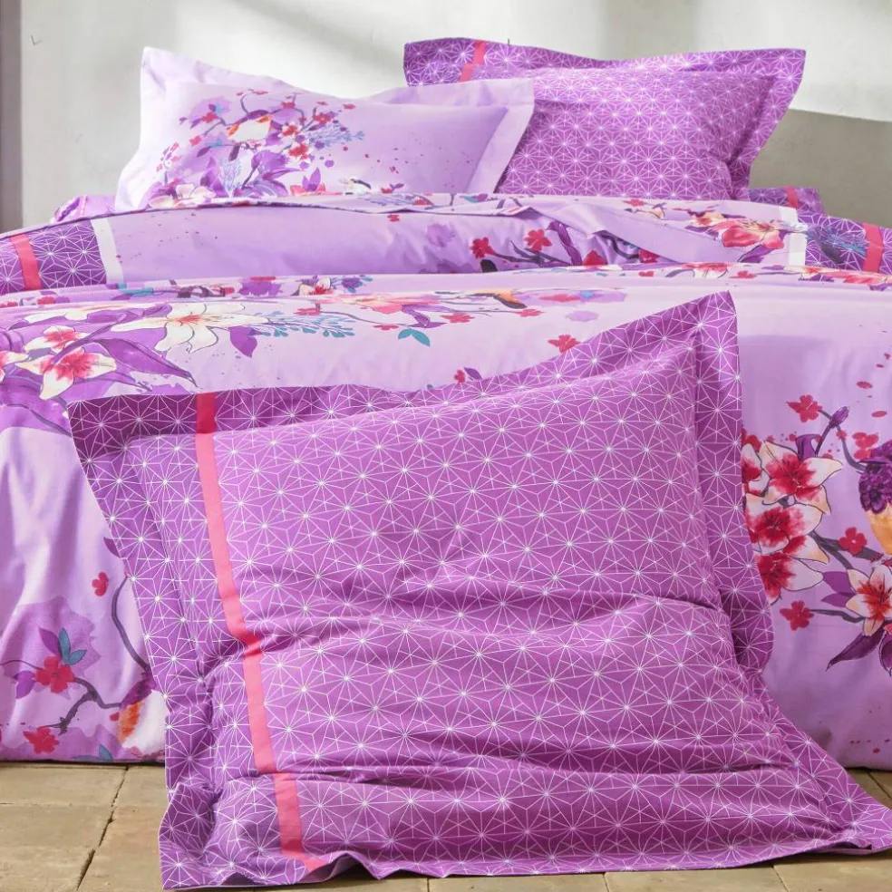 Linge de lit Birdy en coton imprimé oiseaux