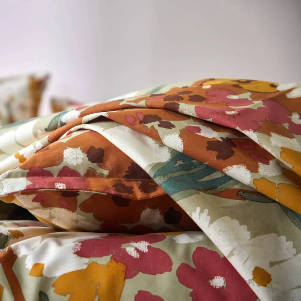 Linge de lit Capucine en coton imprimé