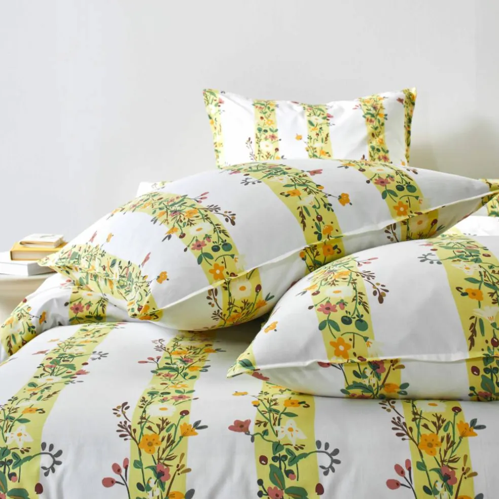 Linge de lit Céleste en coton imprimé