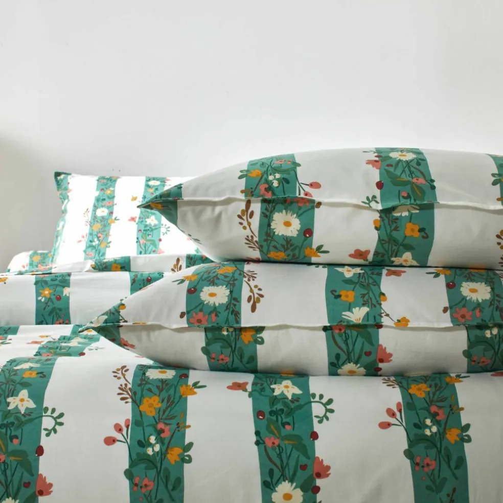 Linge de lit Céleste en coton imprimé