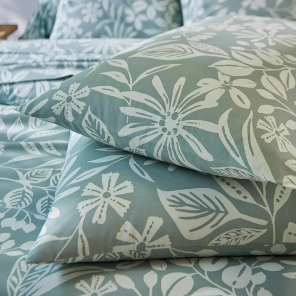 Linge de lit Céline en coton imprimé floral