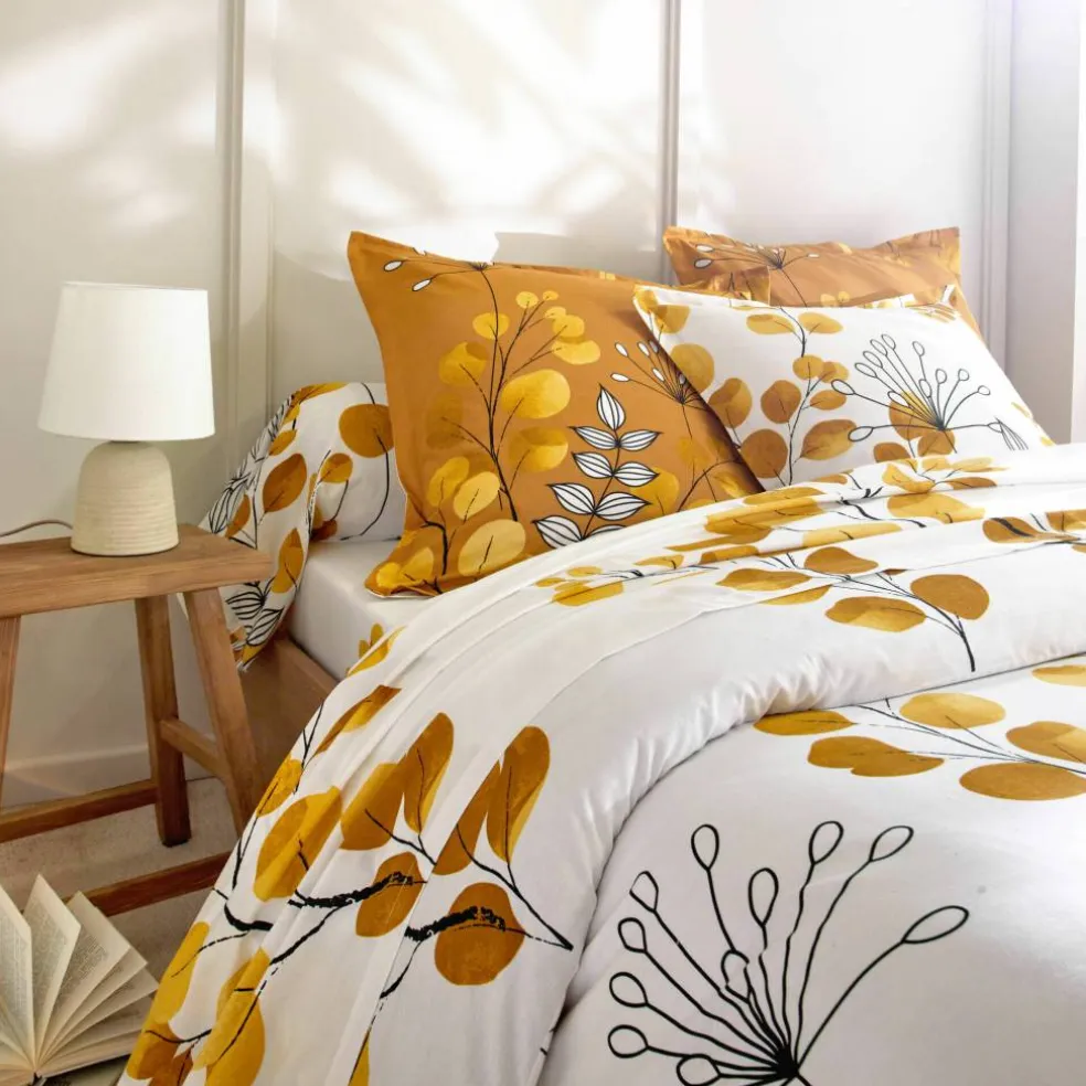 Linge de lit Danae en coton imprimé